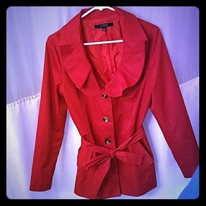 Sandro Studio Red Coat